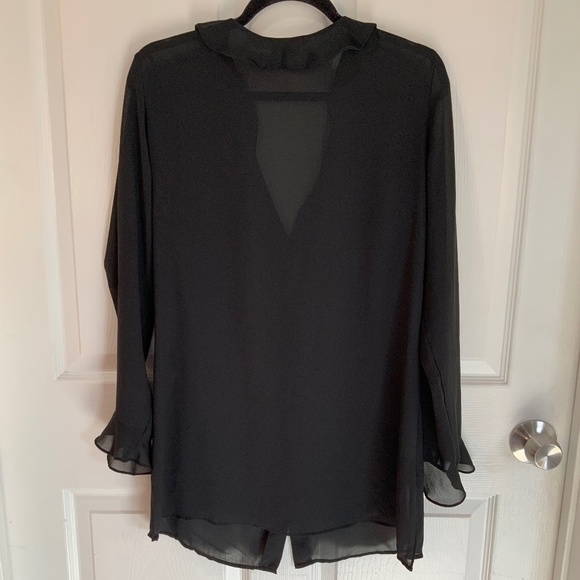 VICTORIA’S SECRET BLACK RUFFLE TOP SIZE M - Picture 7 of 9
